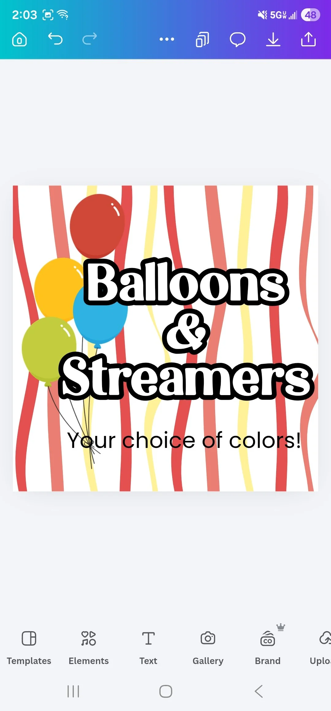 Balloons & Streamers