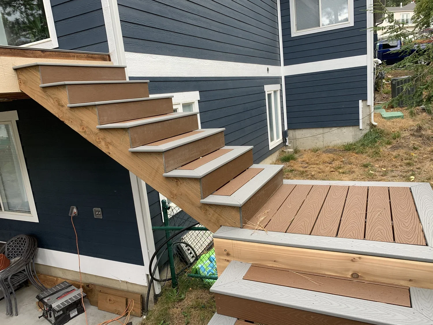 Outdoor stair build