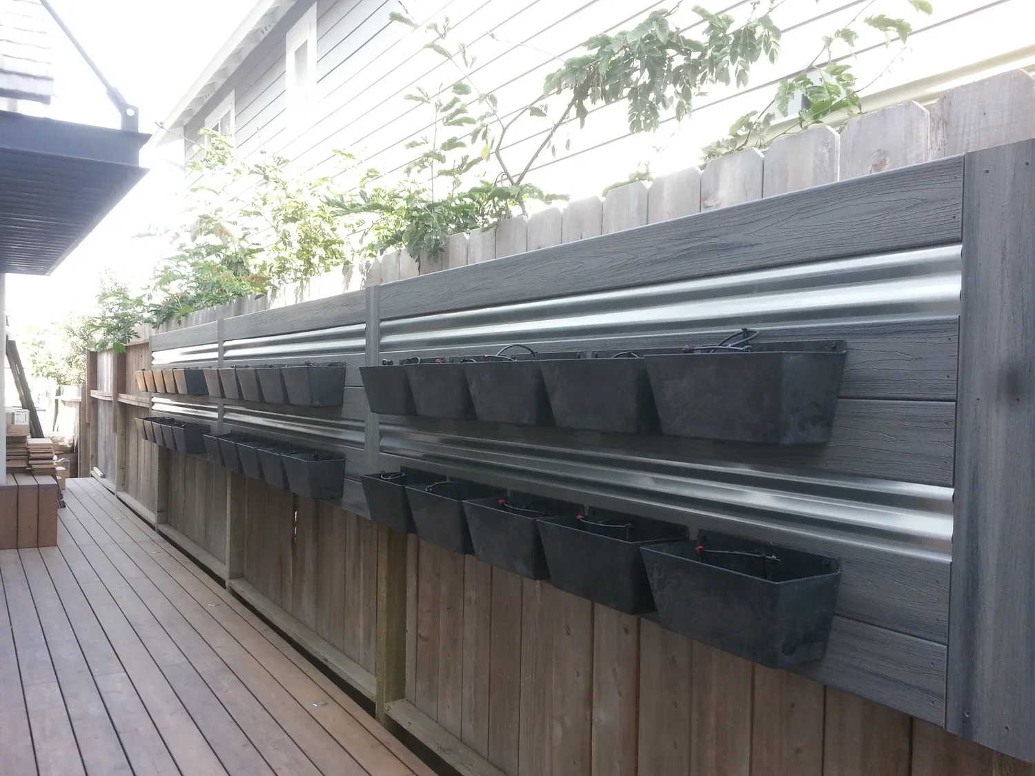 Custom plant wall install