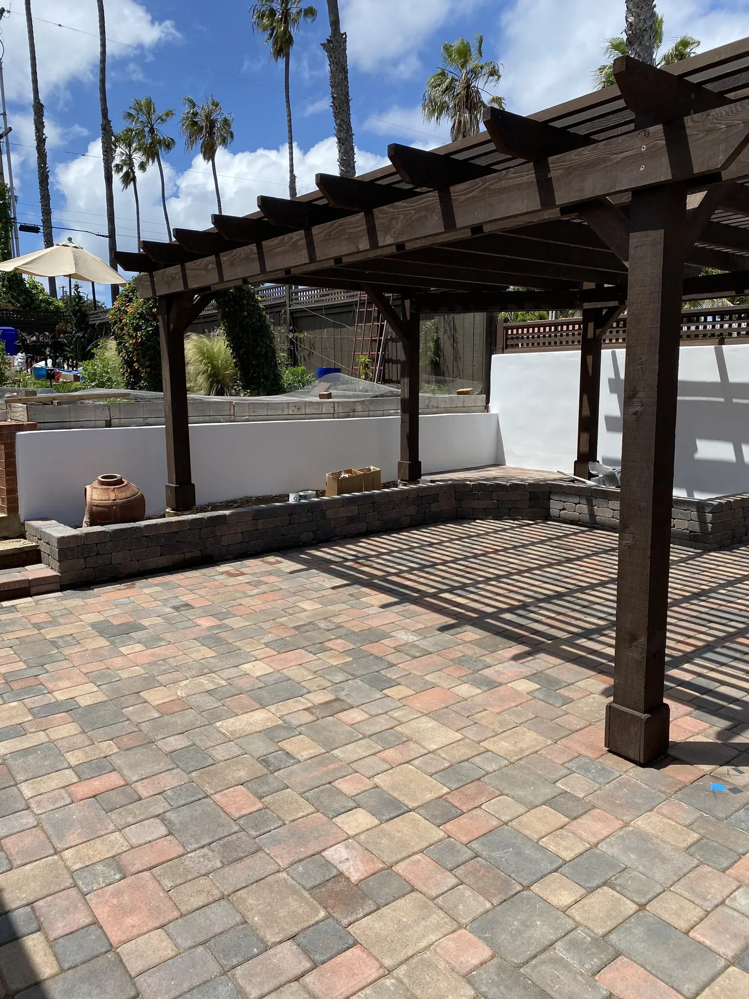 Custom pergola build