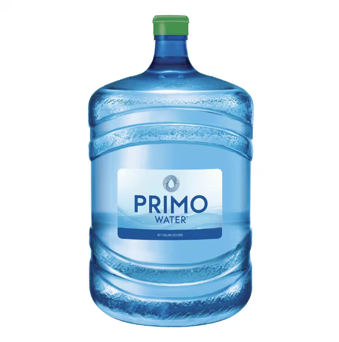 Pre-Filtered Water Jug used for coffee cart plumbing system.