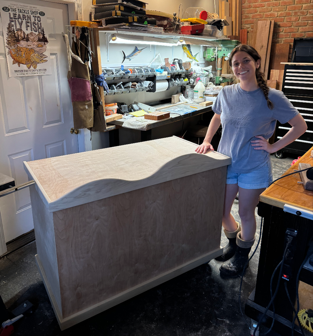 the foundation of a coffee cart being built for solstice coffee cart.