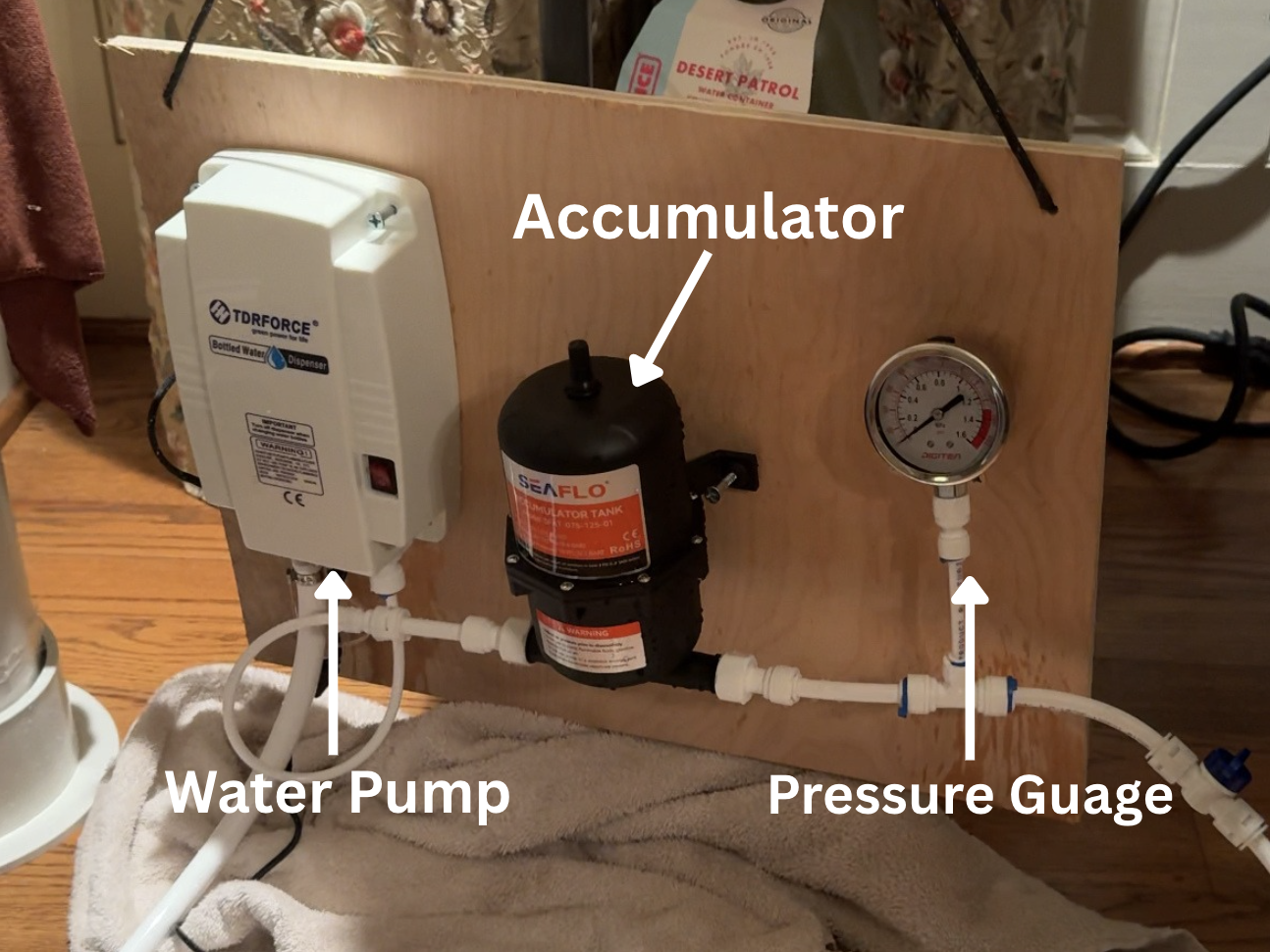 Coffee Cart Plumbing System