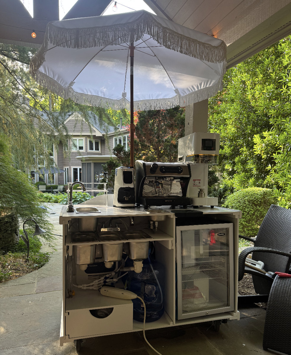 Mobile Coffee Cart Ready for Health Inspection