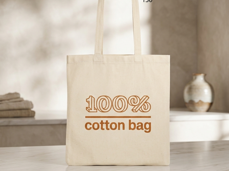 Eco-Friendly 100% Cotton Tote Bag / 250 pcs