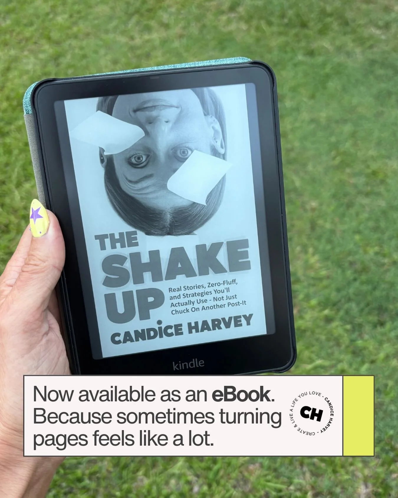 I know I know I know it looks cute!! 🥰 

The Shake Up Book is now also available as an eBook 📱

And until Saturday, it&rsquo;s only $0.99 (then it jumps to $9.95).
So&hellip; get in quick.

I mean&hellip; it&rsquo;s 99 cents. 

Why wouldn&rsquo;t y