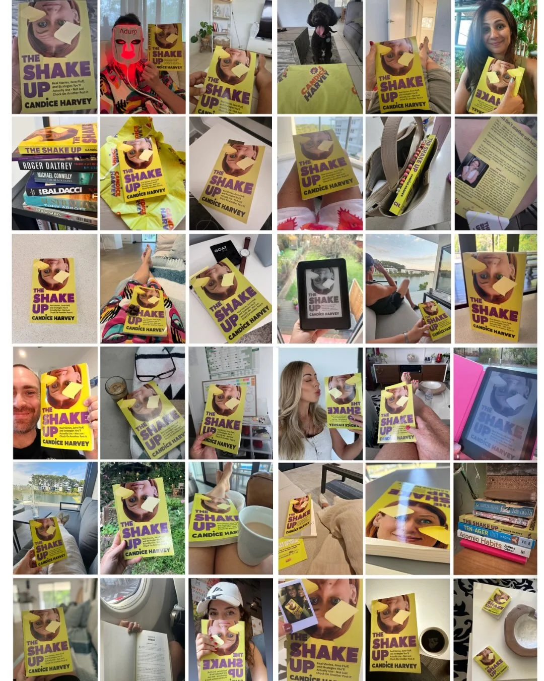 Not me casually losing my mind over these reviews and your book pics!!! 🫣

The Shake Up Book is officially out and doing its thing - and I could not be more grateful 💜💛

If you haven&rsquo;t ordered it yet, it&rsquo;s waiting for you on Amazon.

A