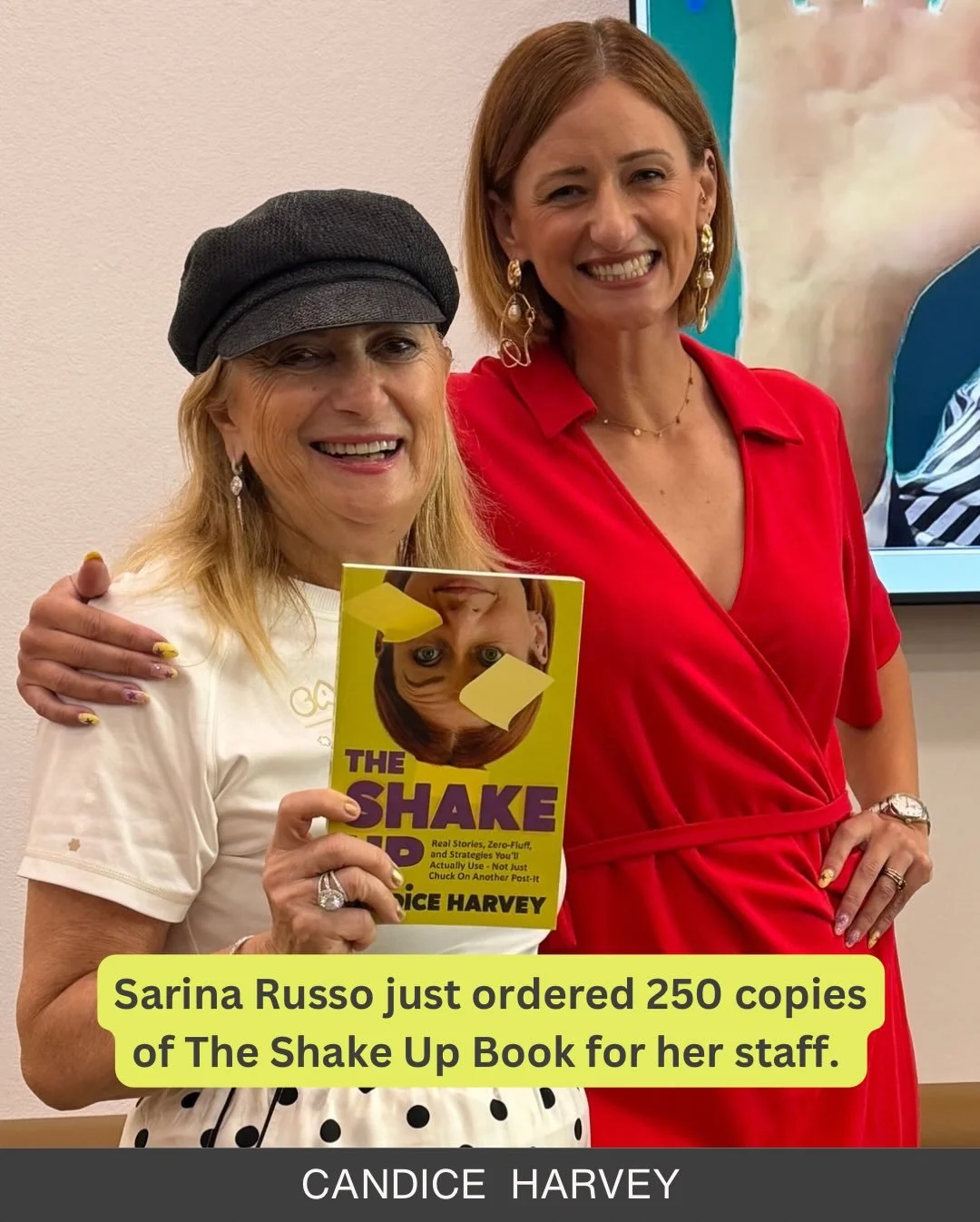 The best part about meeting @sarina.russo today?

It&rsquo;s actually not the 250 copies of The Shake Up she ordered.

(HOWEVER&hellip; 250 copies is still VERY very cool. My ego had a dance party over it. I&rsquo;m human.)

But that&rsquo;s not the 