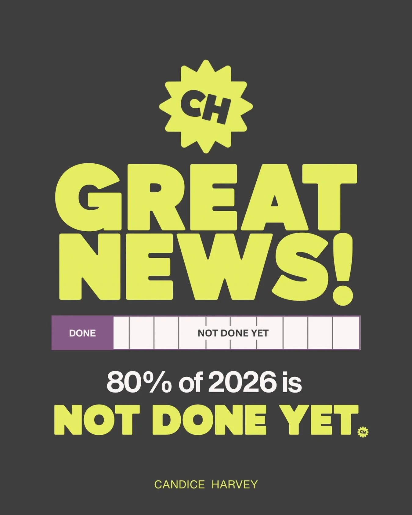 I know it feels like we should be halfway through 2026, but surprise!!!!

We&rsquo;re not even close. Soz.

The first few months of the year? Just a warm-up.

But I have a feeling you&rsquo;re warmed up now. 

You&rsquo;ve got your head around writin