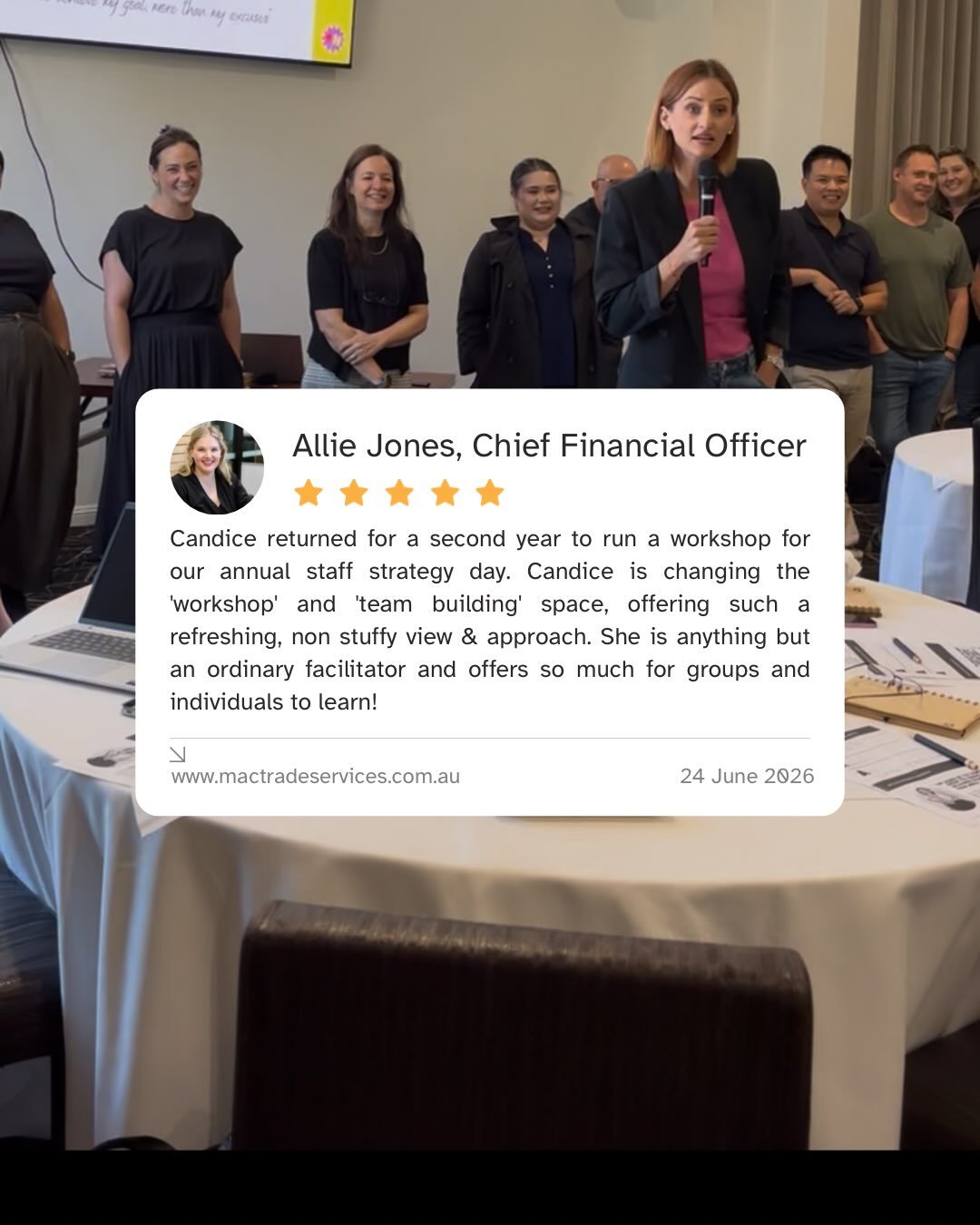 &ldquo;Changing the workshop and team building space&rdquo;&hellip; I&rsquo;ll take it!💥 

Being invited back for ANOTHER shake up says a lot about the @mactradeservices team! And I enjoy working with them each time. 

Thank you @allie_jones__ for y