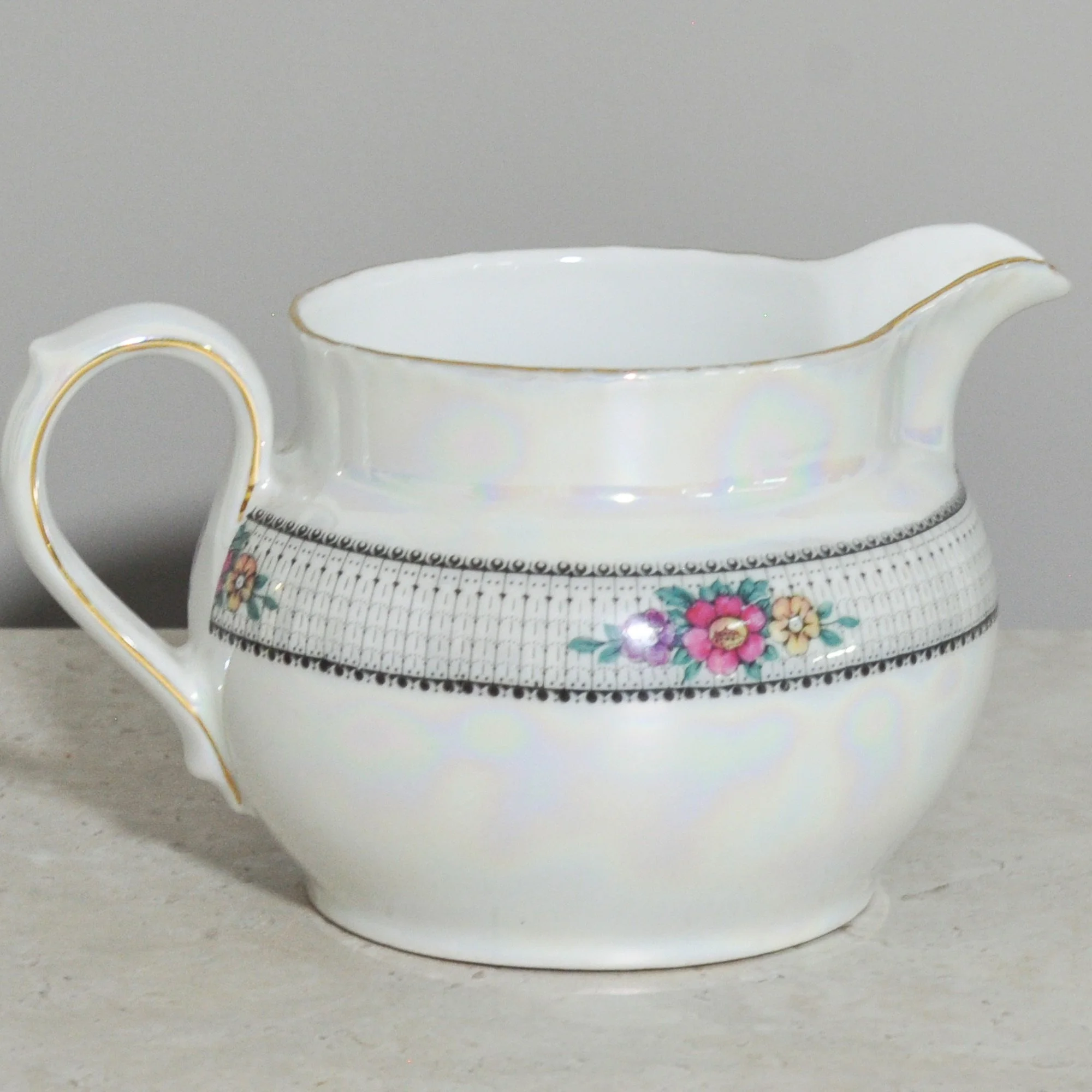 Delightfully Different Opalescent Vintage Jug
