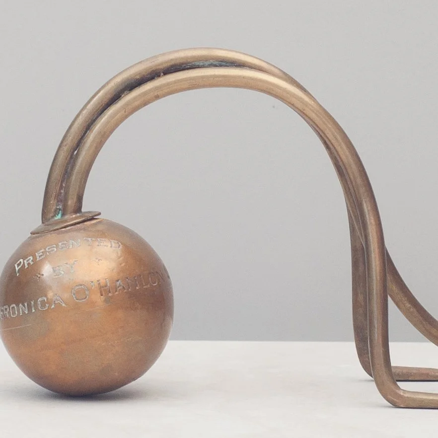 Vintage brass sculptural piece featured in the Curate collection by Again by Clare.