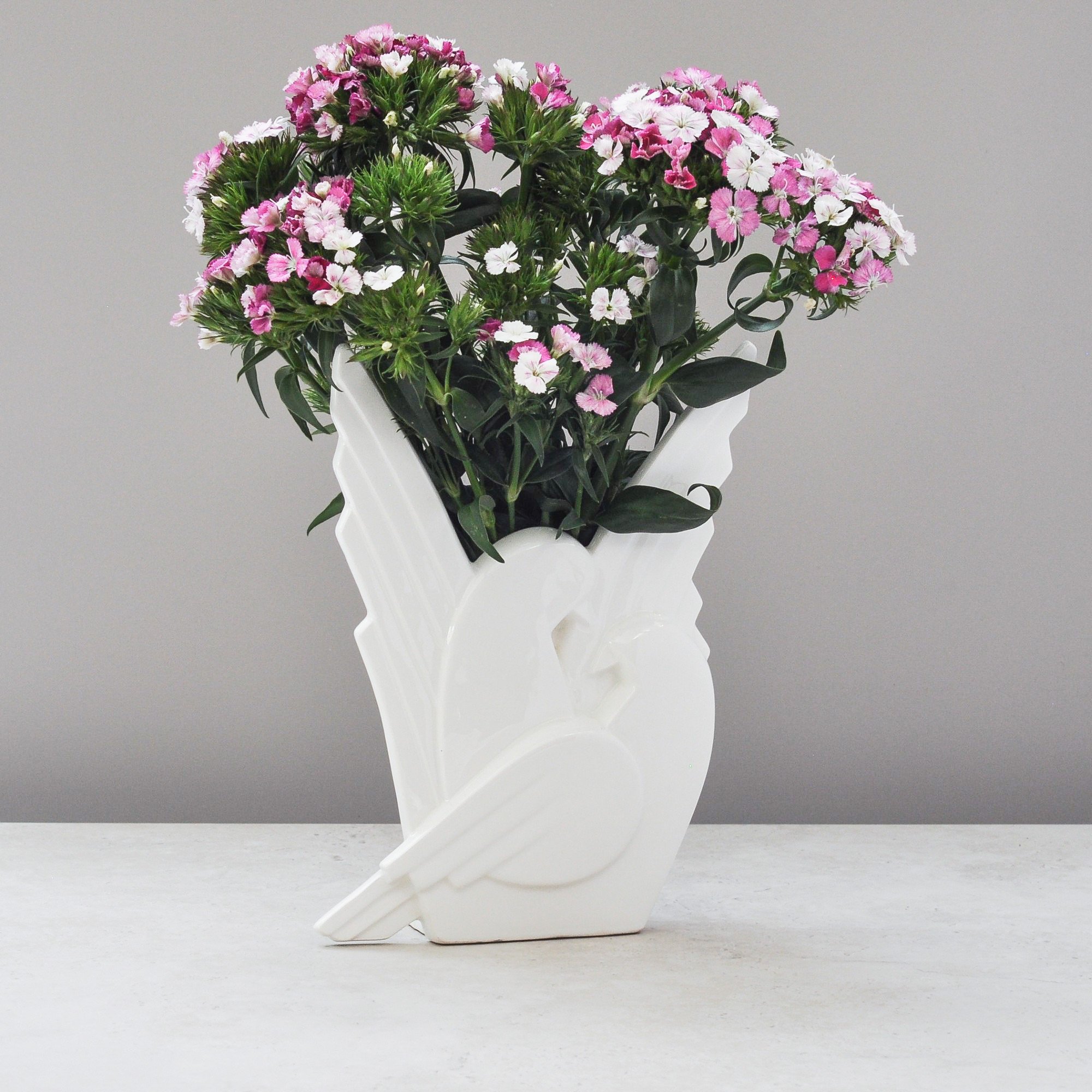 Incredibly Stylish Vintage Fitz and Floyd Sculptural Dove Vase