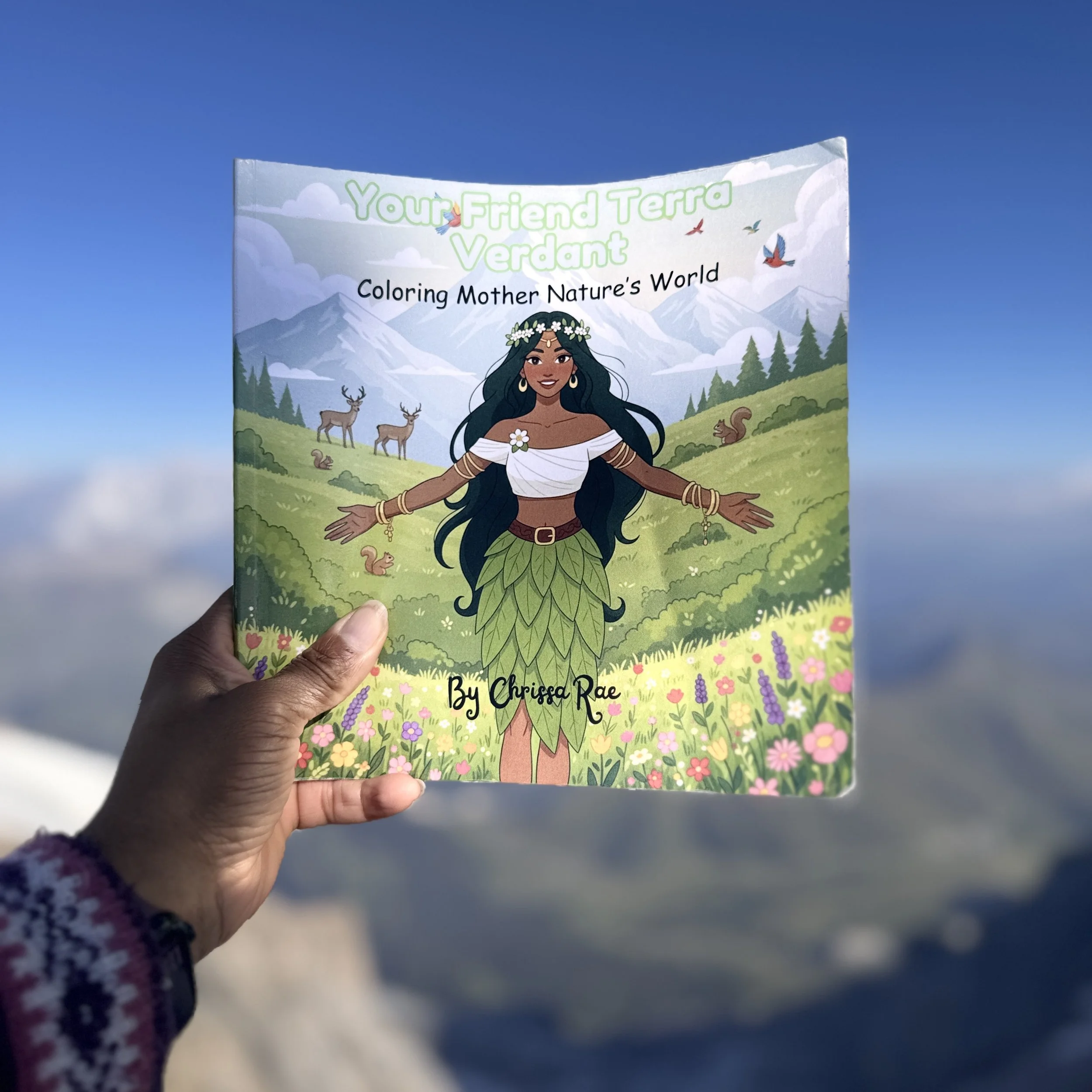 Coloring book made it to the glacier