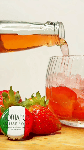 Romano’s Soda Strawberry Cream