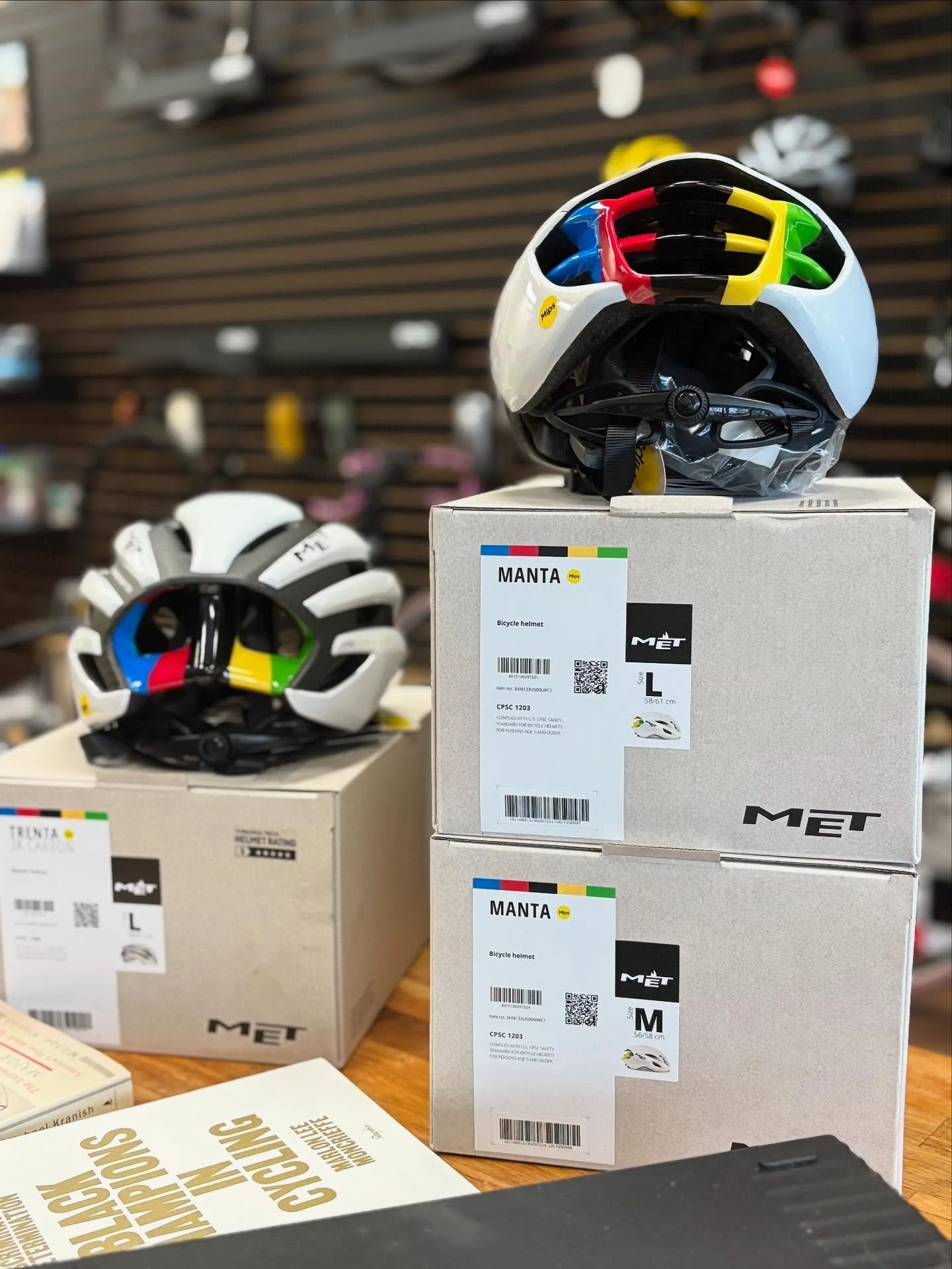 These are selling faster than I can post em! These are my last 3! Drop by the shop and pick up a limited edition MET World Champ Pogacar helmet today. Once these sell I&rsquo;ll never be able to order them again. #metcycling #pogacar #redwoodcyclehou