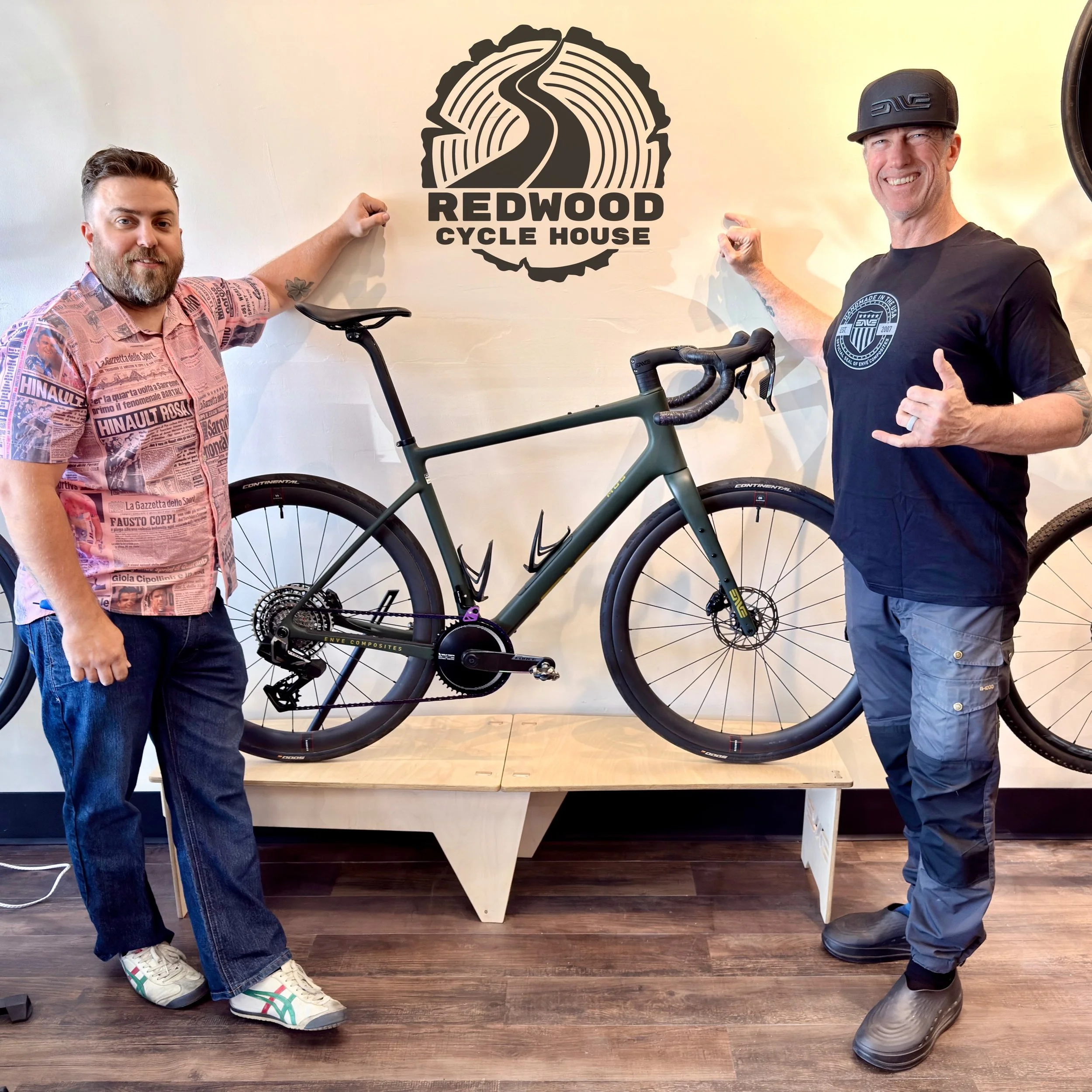 Once upon a time, Gaelan and Joe raced together on Third Pillar Racing. Today we had the pleasure of delivering @slowestfastguy this beautiful ENVE Mog. 

We can&rsquo;t wait to hear about all the miles ahead! Thanks for trusting us to help you find 
