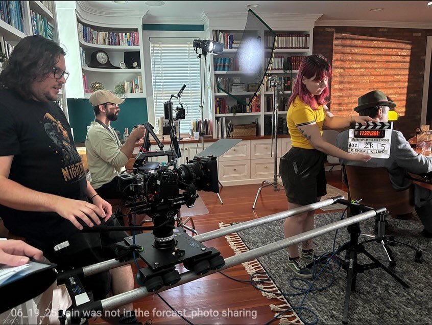 RAIN Shoot ⛈️⚡️☔️

Had a great time working on RAIN WAS NOT IN THE FORECAST last month. RAIN was made for the Iron Mule Film Festival in NYC, and it&rsquo;s a noir weather-themed short film directed by Brian Russell.

We had a great crew on-set, and 