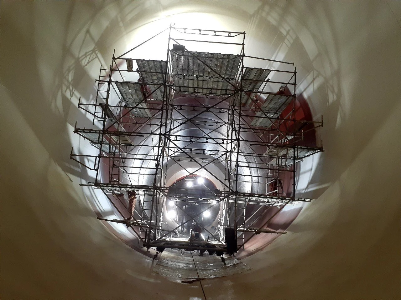 Executed marine surface preparation and anti-corrosion coating services supporting shipbuilding operations.