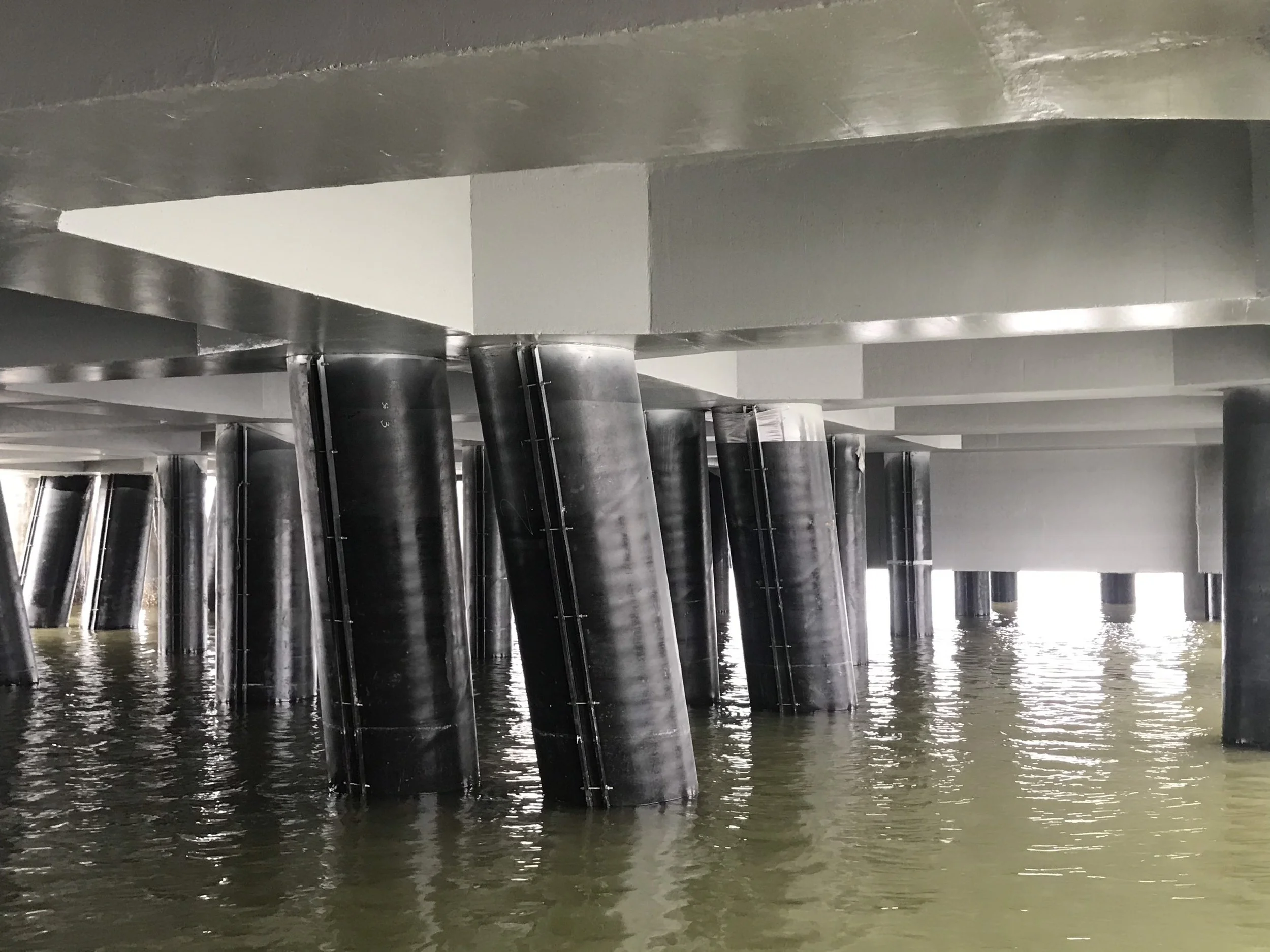 Provided turnkey jetty protection solutions ensuring long-term durability for power plant marine structures.