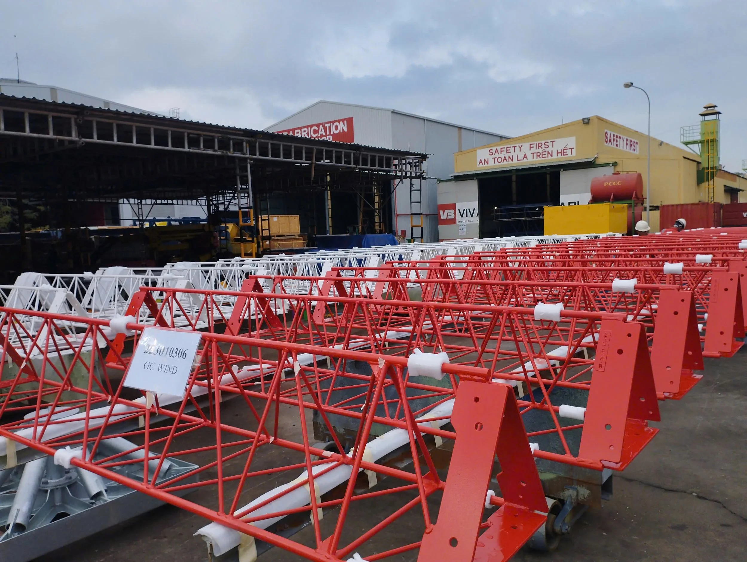 Completed turnkey fabrication of met mast towers including engineering, materials and precision manufacturing.