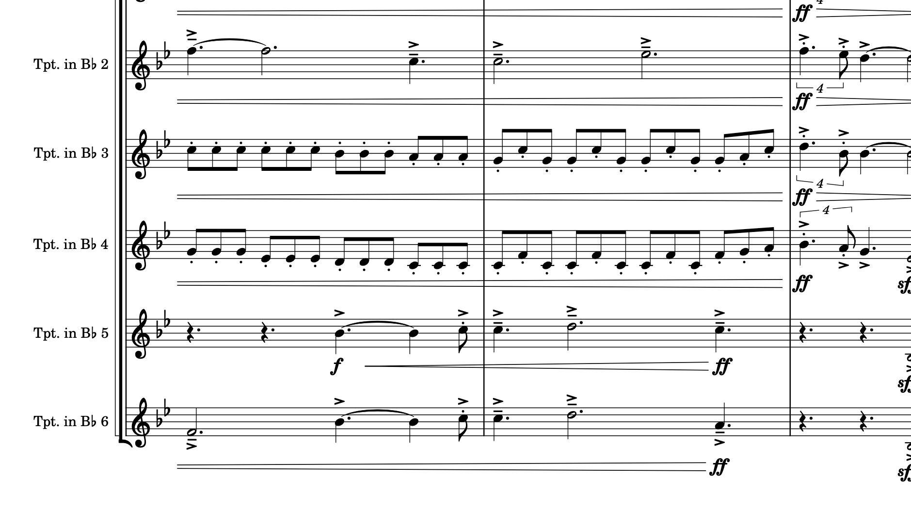 Fanfare for Capital - trumpet ensemble (2022)