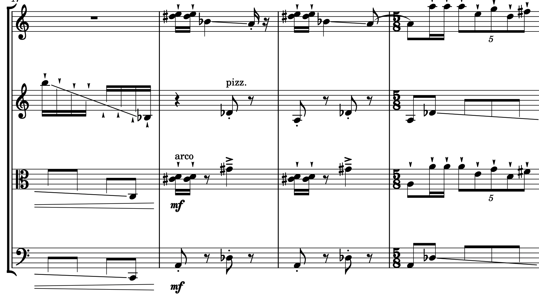 Shatter - string quartet (2025)