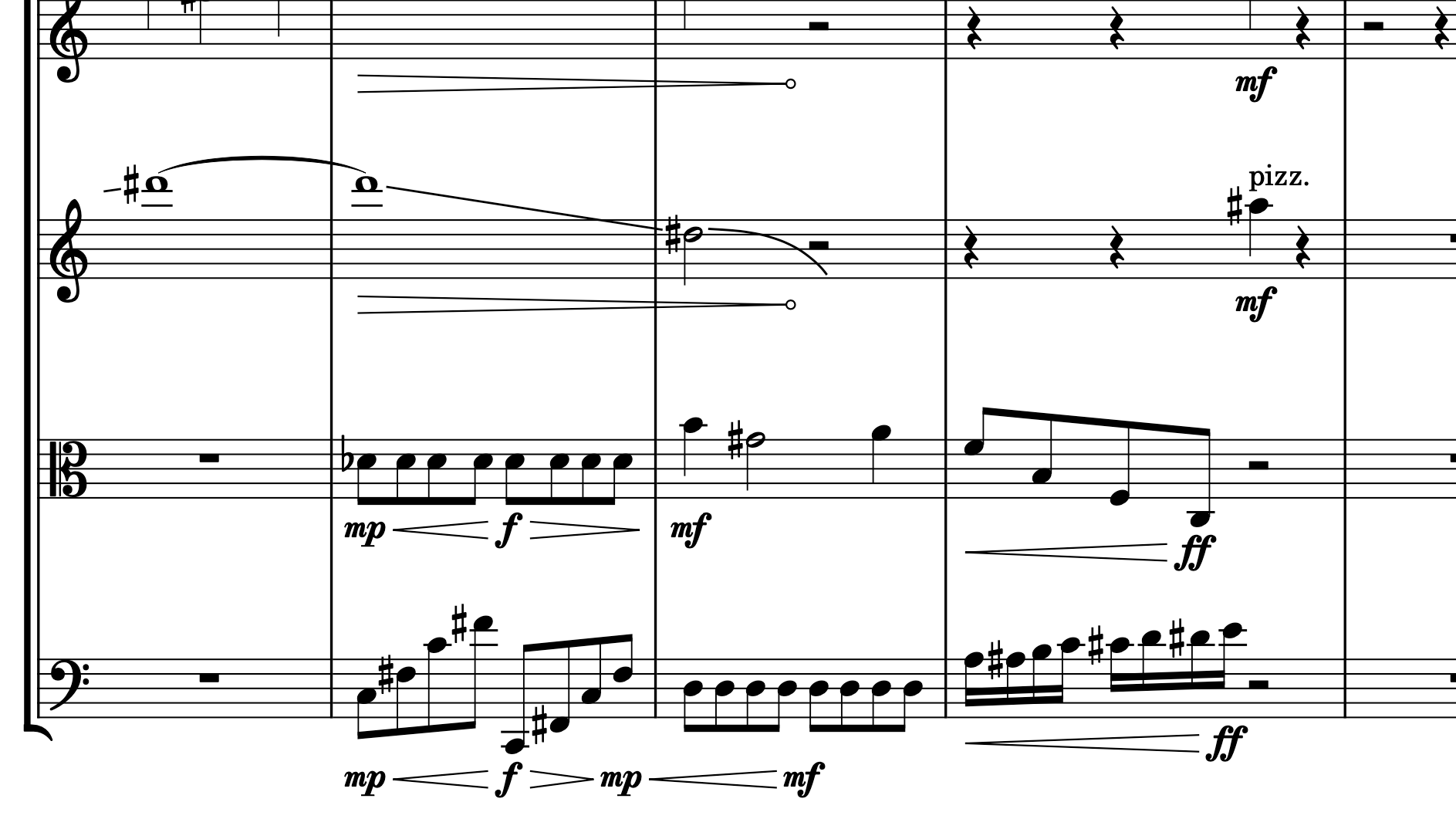 Ein Kleines Streichquartett - string quartet (2023)