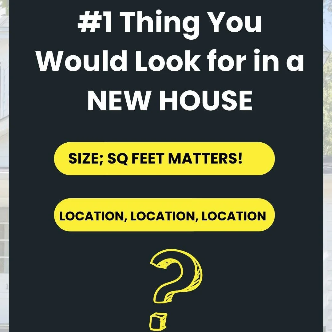 Help us settle a debate-
Size Matters OR Location, Location, Location?!😁

If you were buying a home today, what would be the #1 thing you&rsquo;d look for⁉

▫ Size
▫ Location
▫ Neighborhood
▫ Updates &amp; Condition
▫ In-ground Pool
▫Something else?