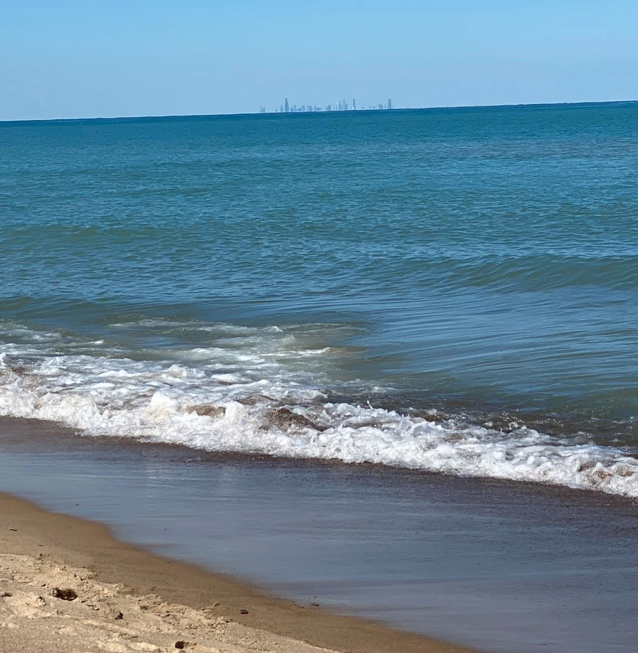 Indiana Dunes waves Lake Michigan sand