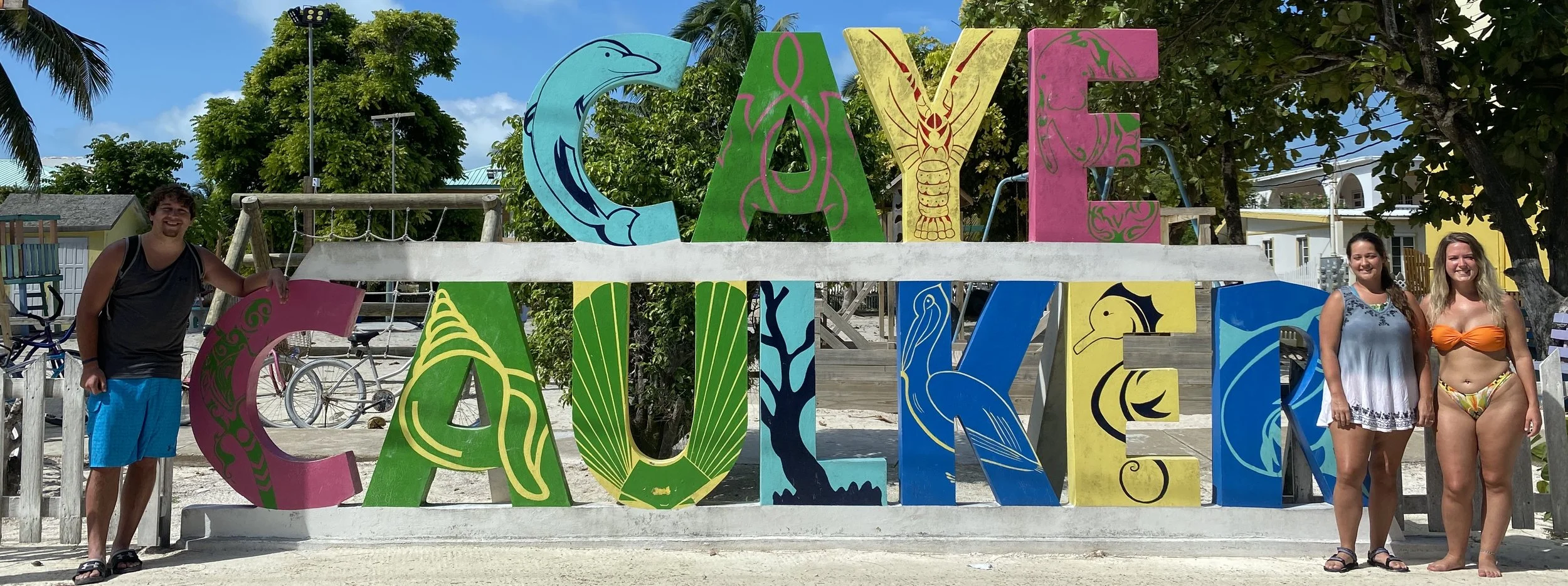 Caye Caulker Sign island beach