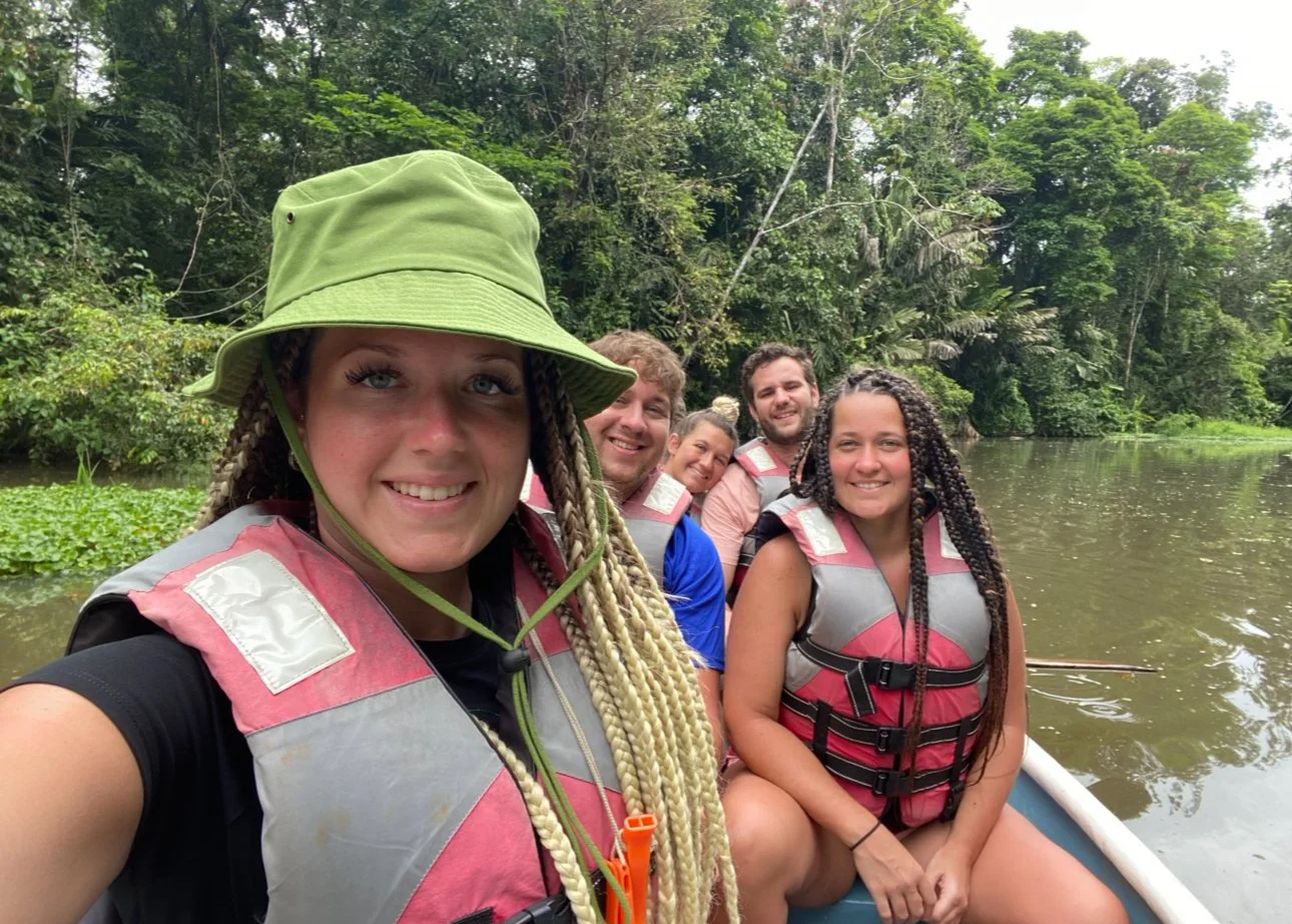 tortuguero national park Costa Rica canoe