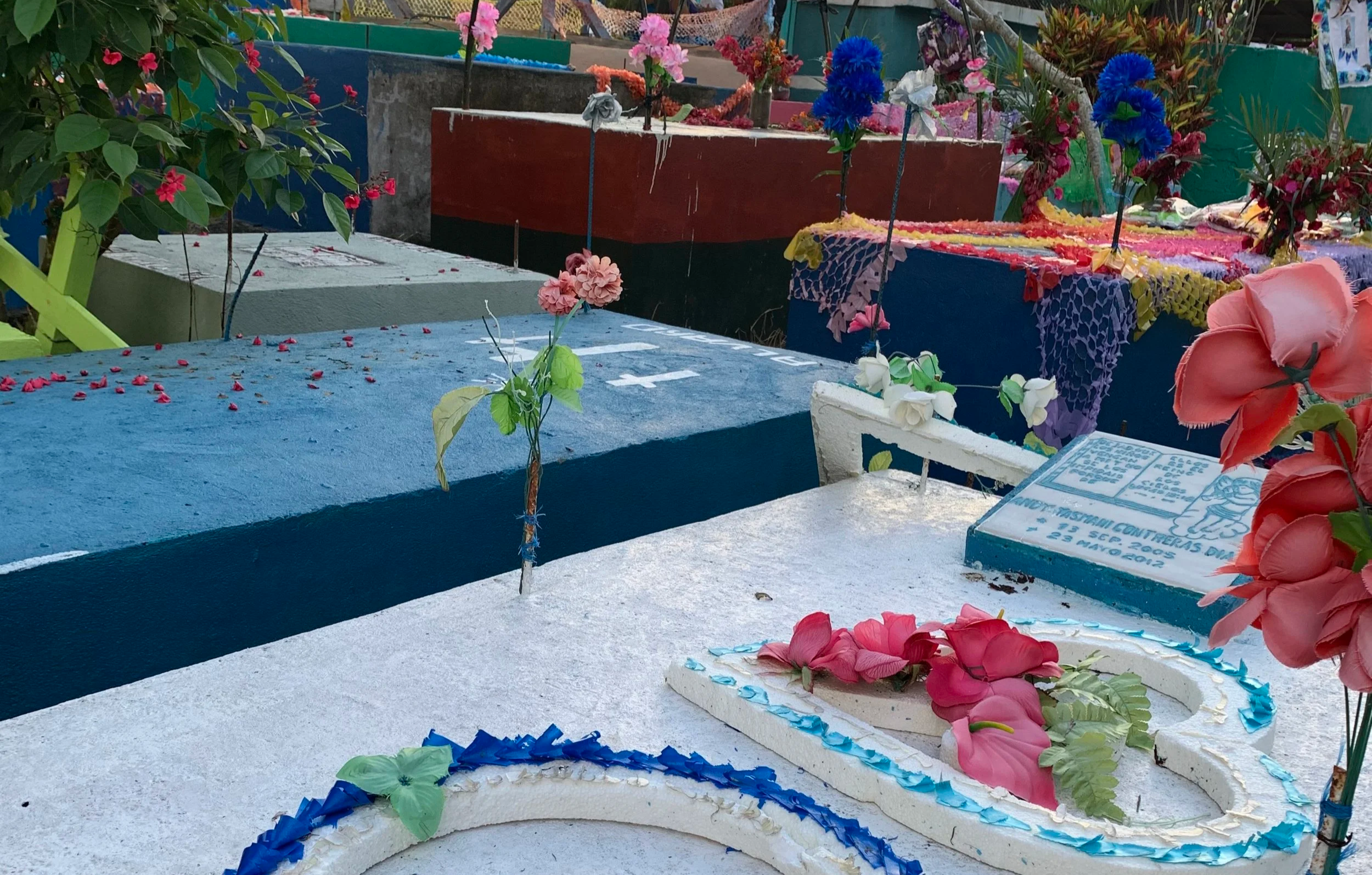 Day of the Dead celebration in Guatemala cemetery