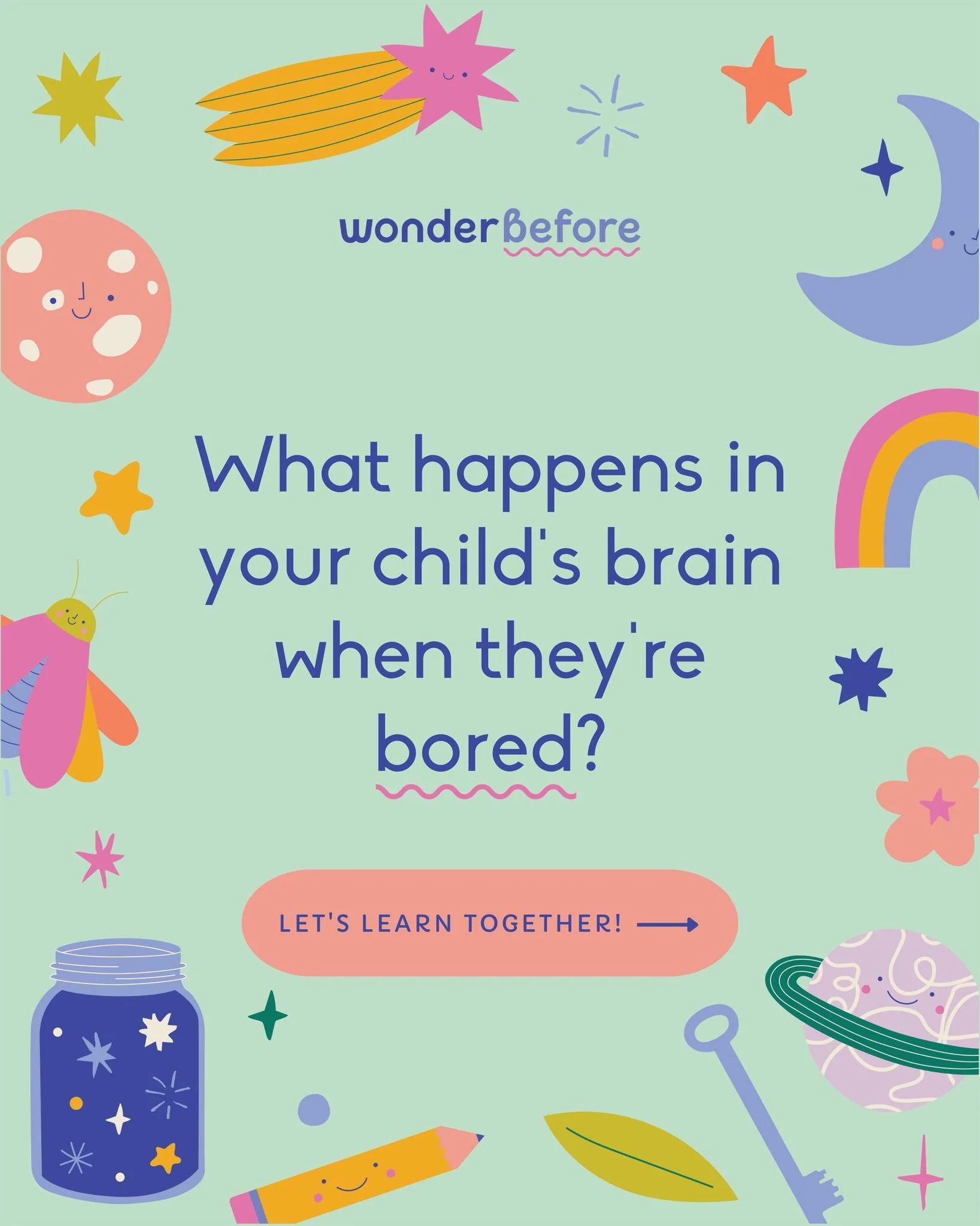Boredom feels like a problem to solve.

A kid says, "I'm bored," and we scramble. Hand over the tablet. Suggest an activity. Anything to make it stop.

But the research shows that when children are bored, something specific happens in their