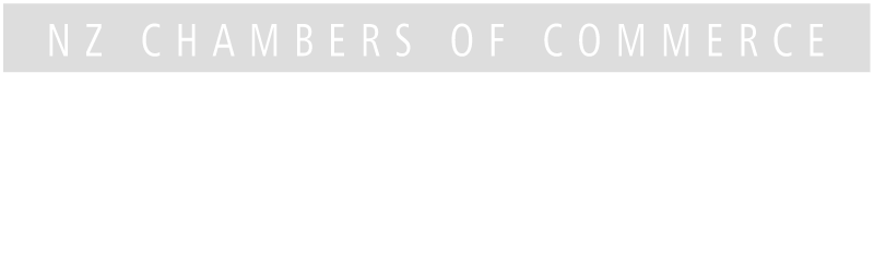Sign with text reading 'NZ Chambers of Commerce' at the top, 'TARANAKI' in large letters in the middle, and 'Business Vitality' at the bottom in italics.
