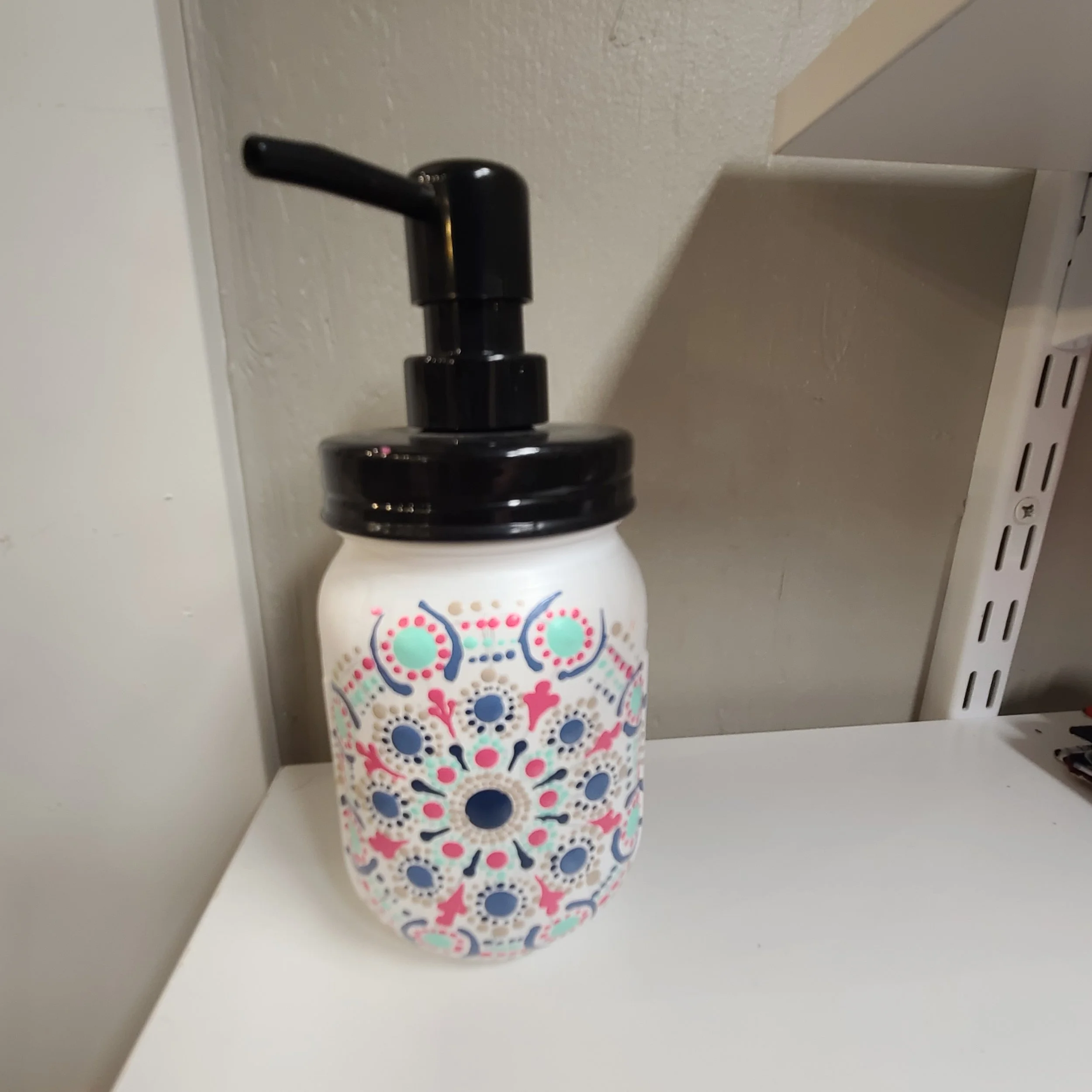 Hand-Painted Soap Dispenser