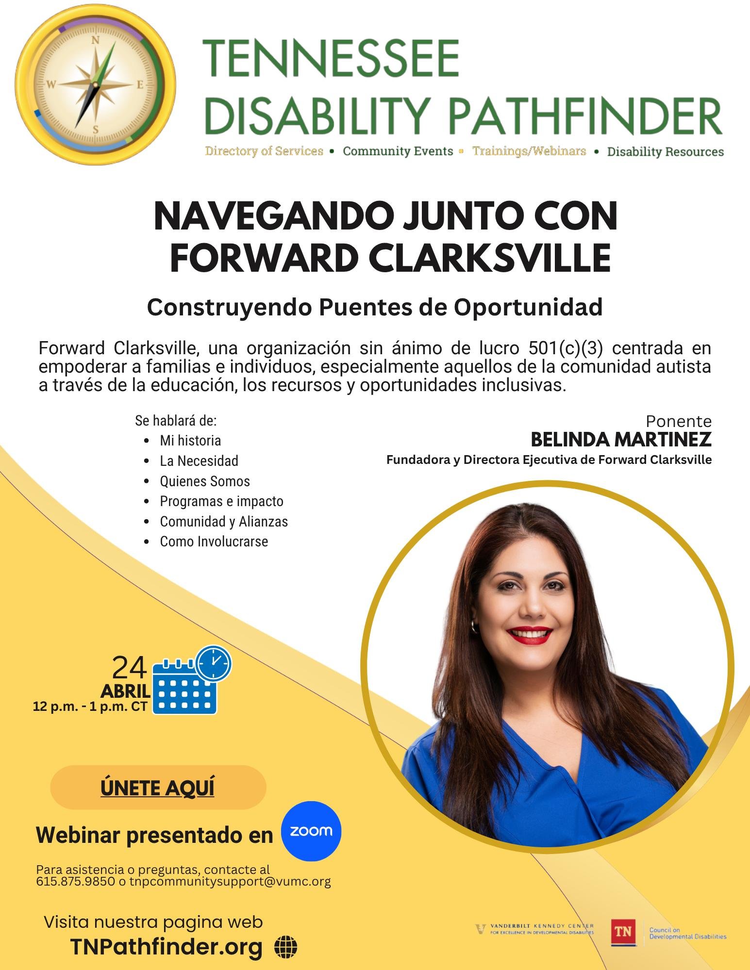 TN Disability Pathfinder en Español-Navegando Junto con Forward Clarksville Webinar