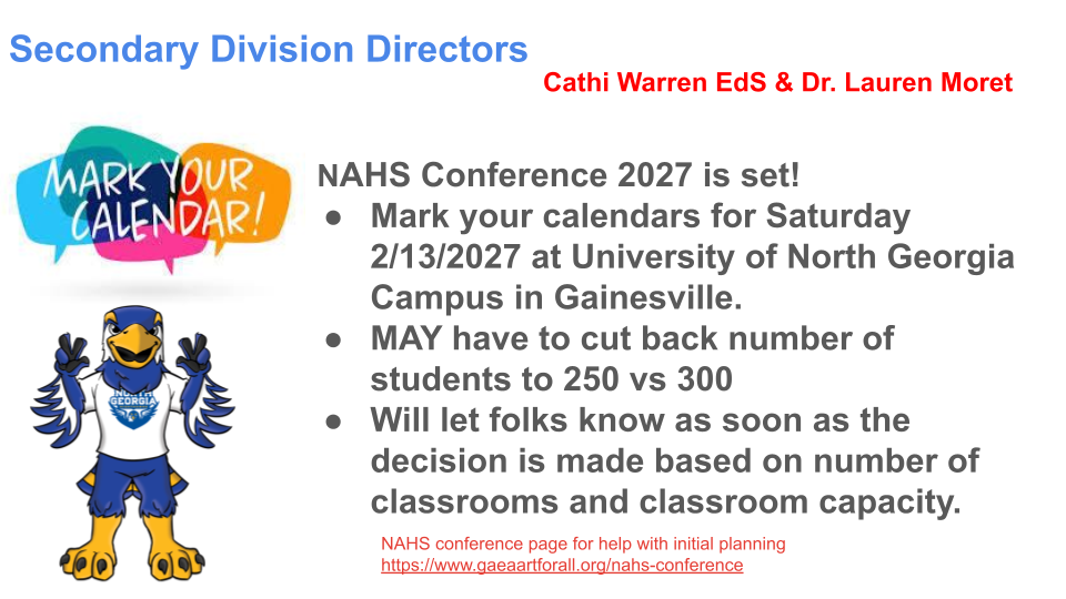 Click on the image to visit the NAHS Conference page. 
