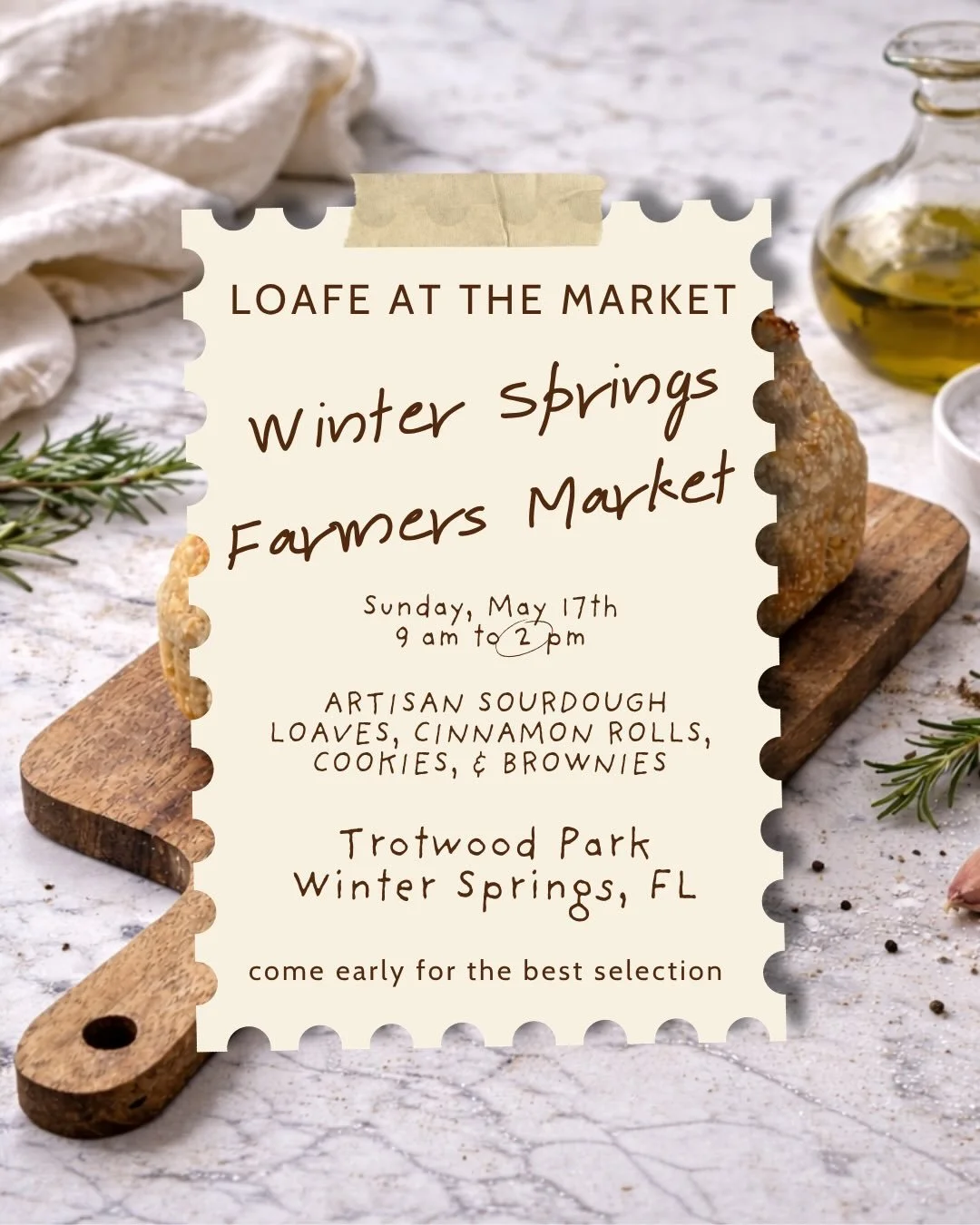Come visit me at my FIRST farmers market this Sunday for your sourdough fix!! Swipe for a sneak peek ;)
I&rsquo;d love it if you stopped by, even if it&rsquo;s just to say hiii🤎