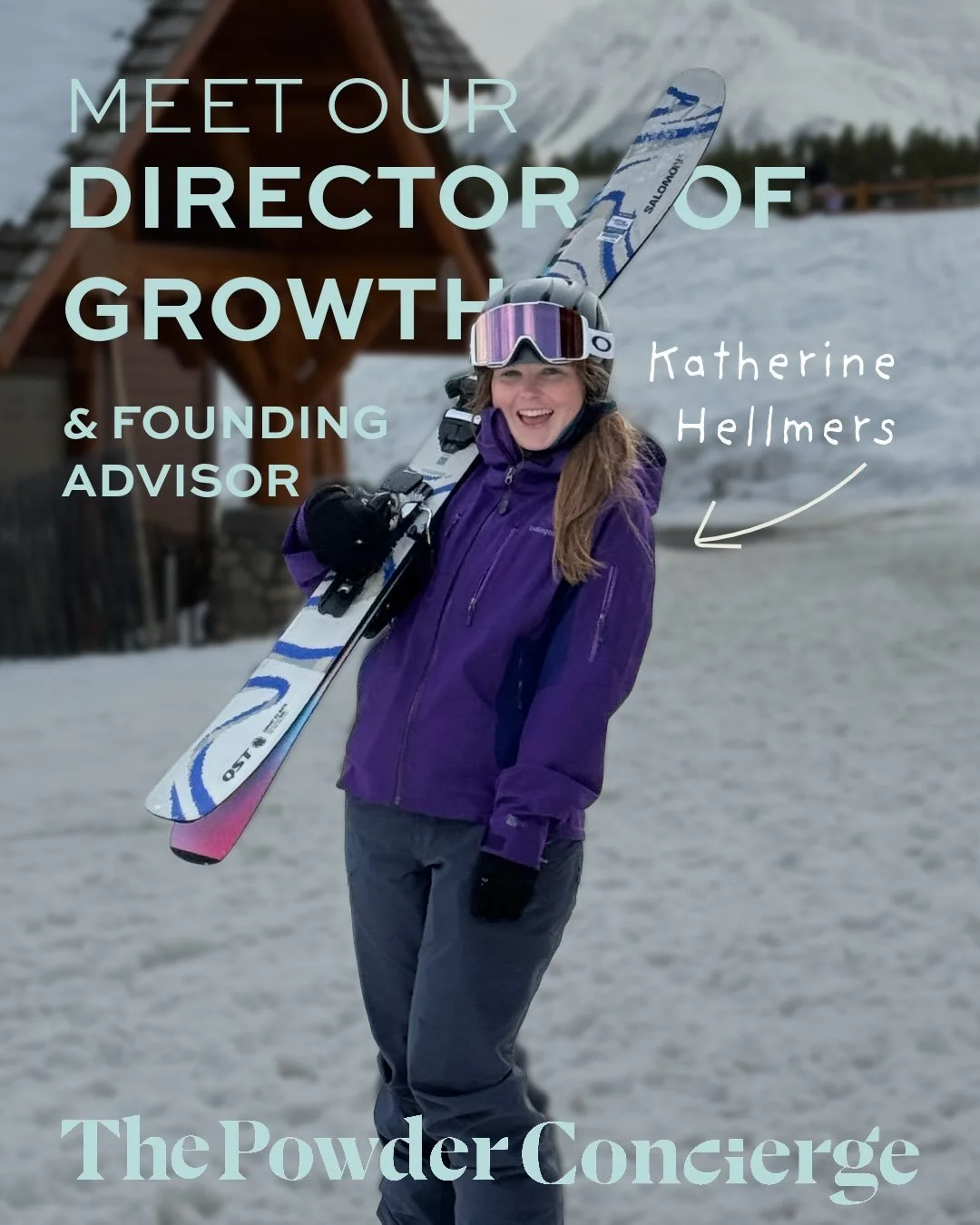 Meet @khellmers our Director of Growth and Founding Advisor ⛷️ Currently based in Denver, Colorado, Katherine brings a lifelong love of skiing alongside her background in marketing, growth, and strategy to Powder Concierge. Having grown up skiing in 