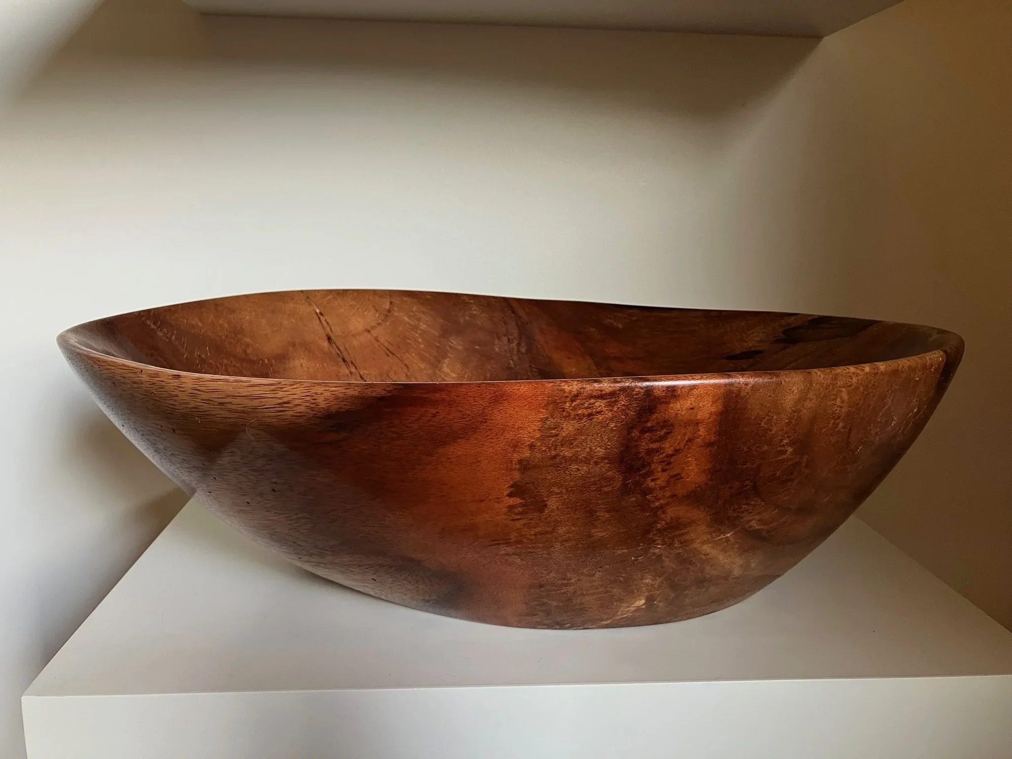 Large Hawaiian Koa Free-Form Fruit Bowl. $1,800