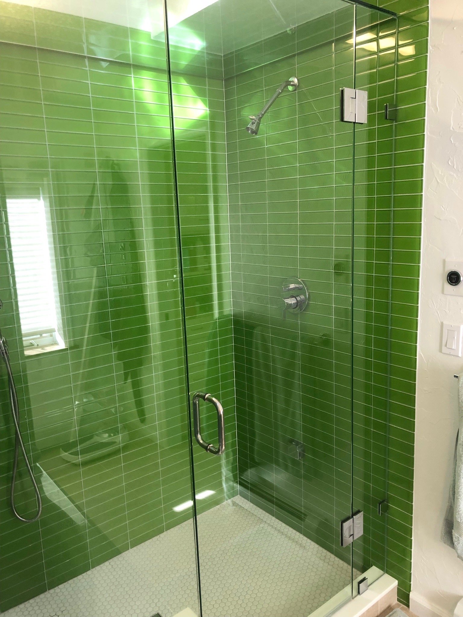 Glass Tile Steam Shower – Boulder