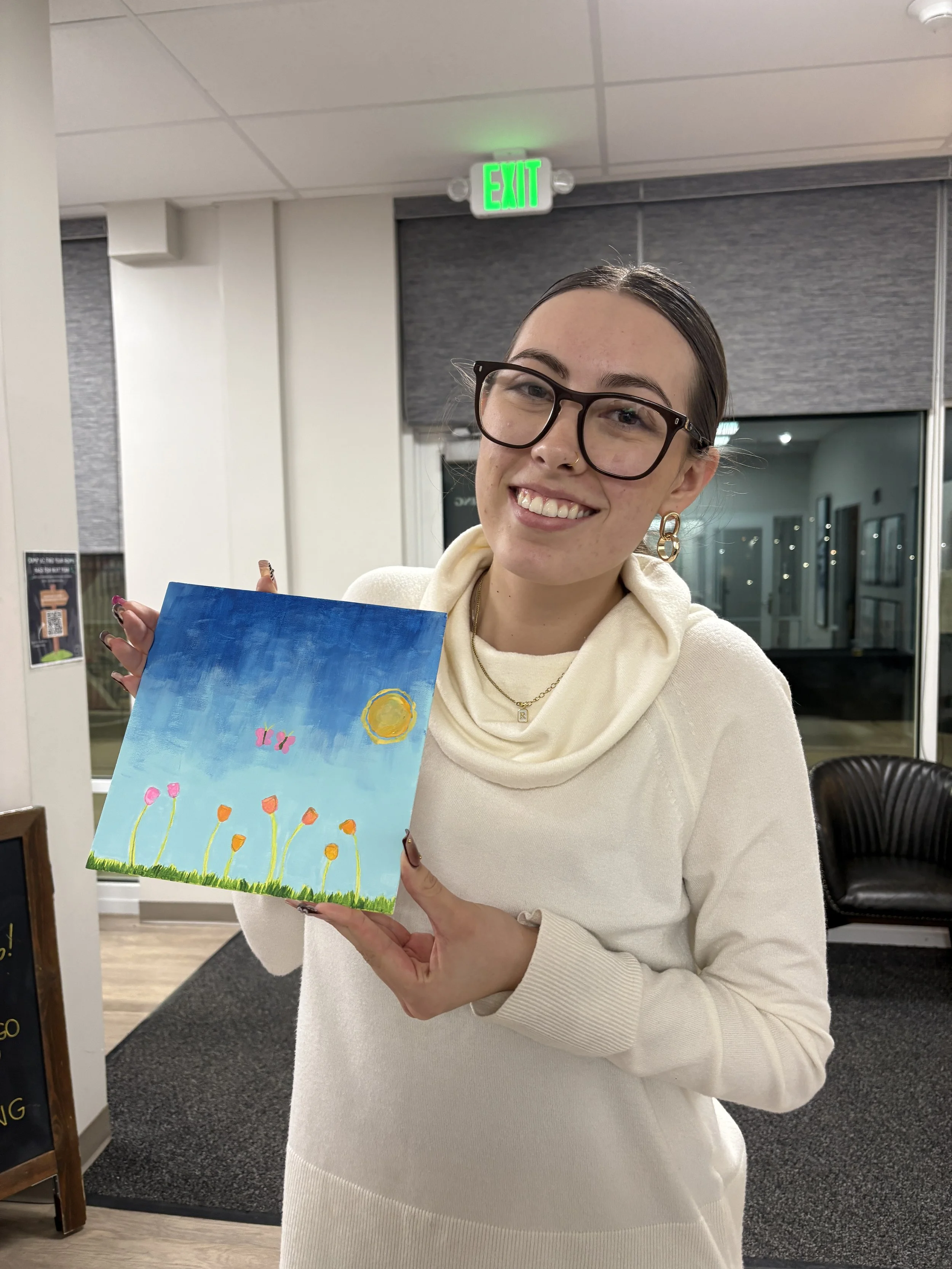 Paint and Sip resident event