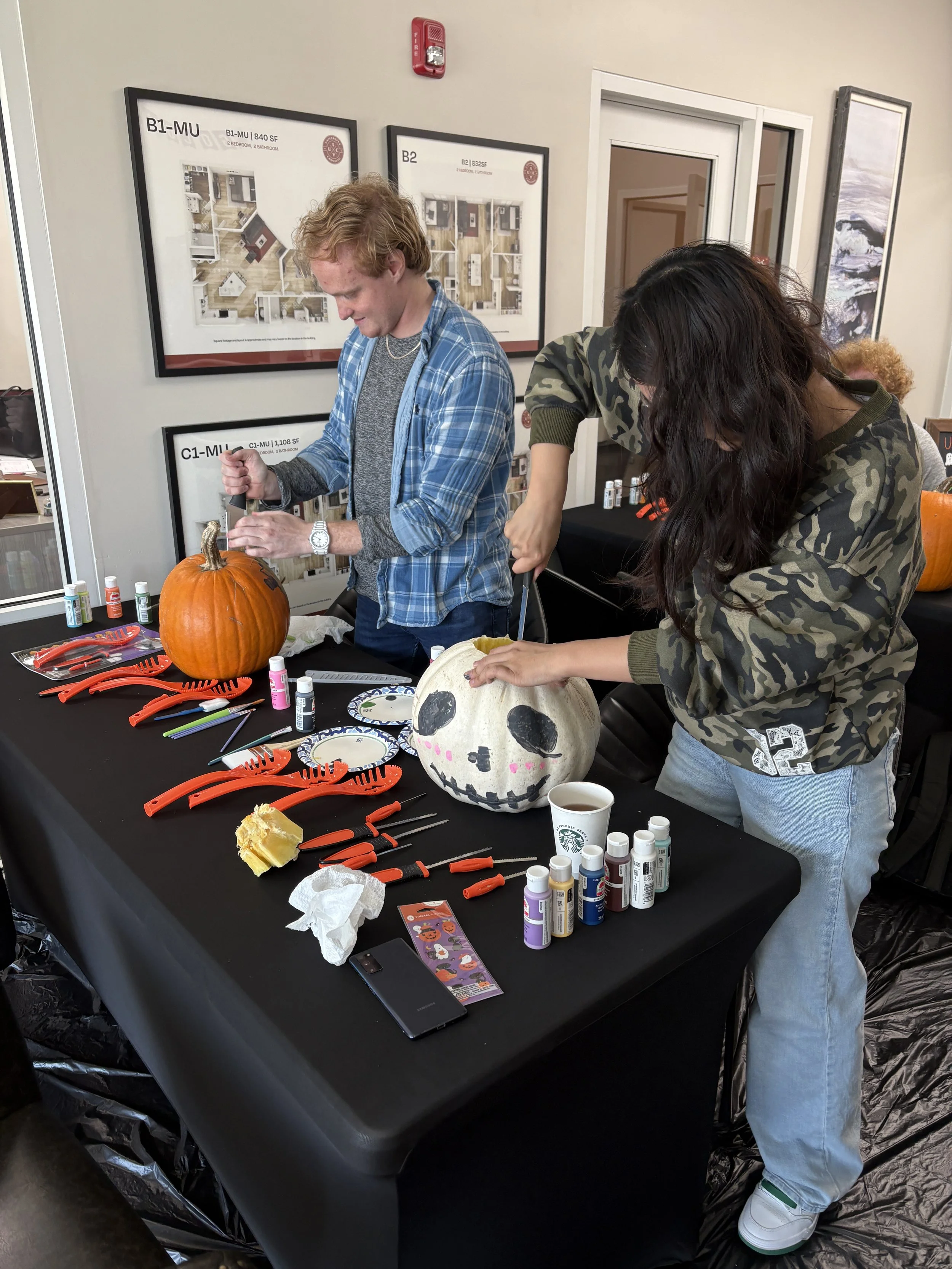 Pumpkin painting and carving