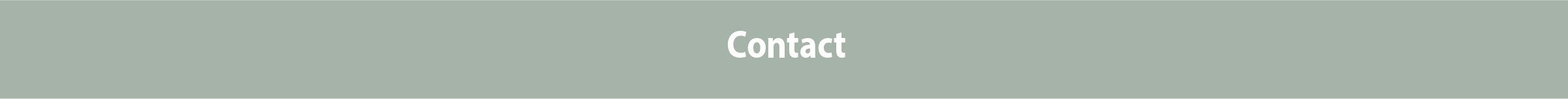 Green webpage header with white text that says "Contact".