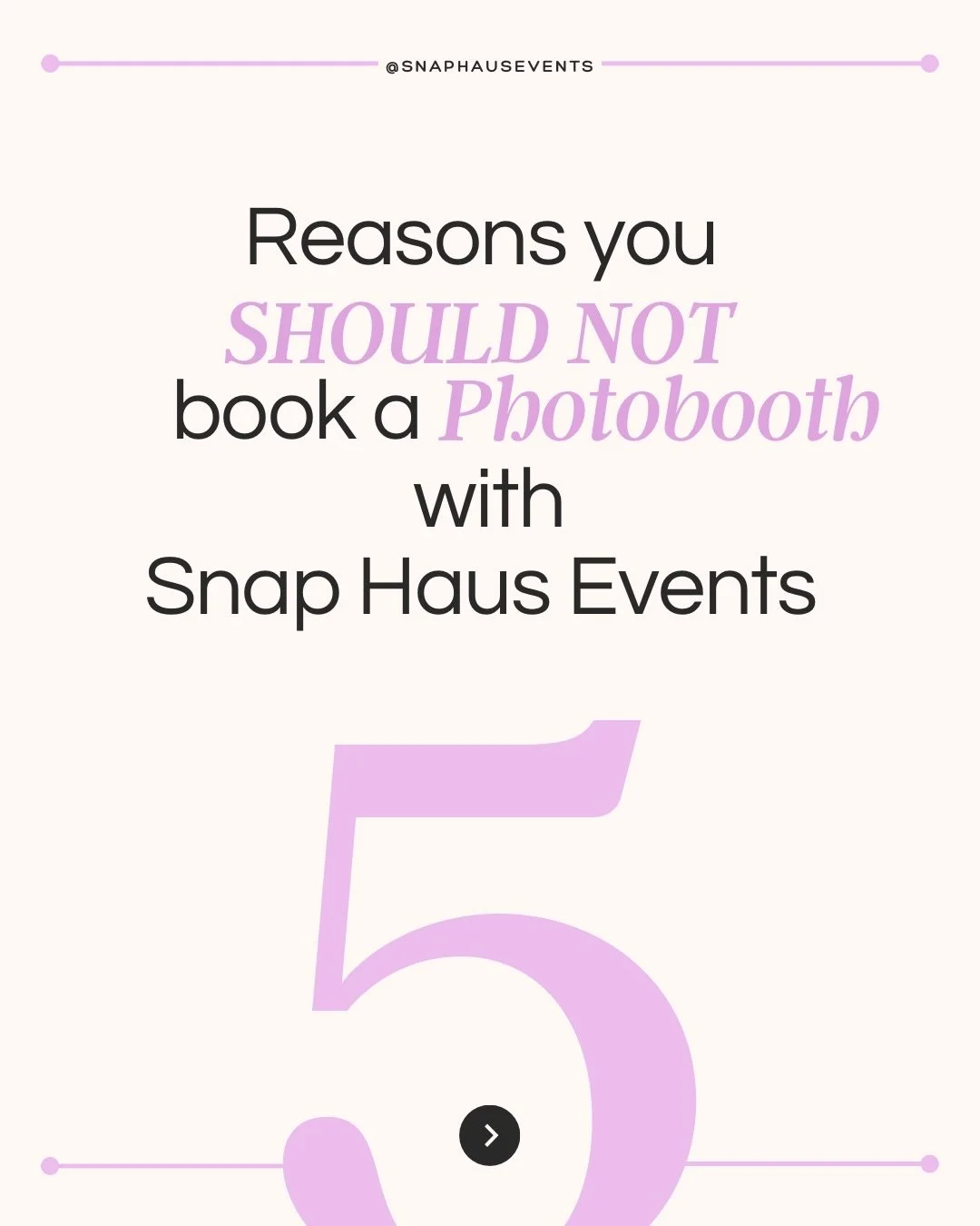 🤔 Let&rsquo;s REALLY think about it. 

When you&rsquo;re ready, we&rsquo;re here! 951-771-7627
www.snaphausevents.com

#photoboothrental #partyrental #premiumphotobooth #partyphotobooth #partyphotography