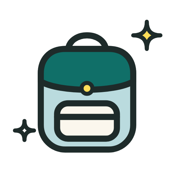 School bag icon: Pre-Prep school readiness