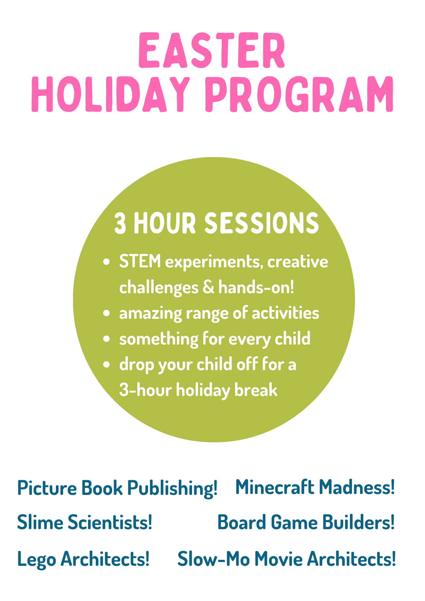 Carina Easter holiday camp