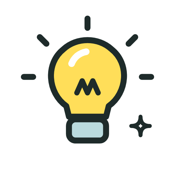Light bulb icon: we make learning manageable