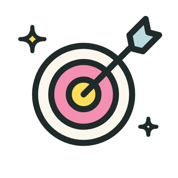 Target icon: we teach with intention